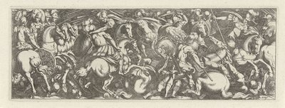 Combat entre cavaliers et fantassins (Cavalerie) - Simon Frisius