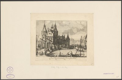 Vue sur la Première porte des Réguliers à Amsterdam - Simon Frisius