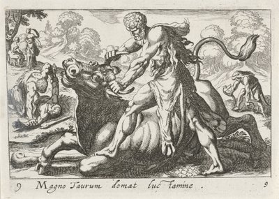 Hercule en combat avec Achélous - Simon Frisius