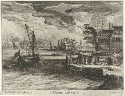 Paysage avec Christ et le centurion de Capharnaüm - Simon Frisius