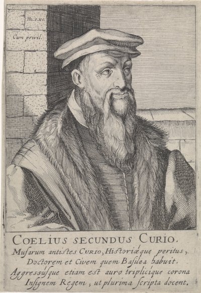Portrait de Caelius Secundus Curio - Simon Frisius