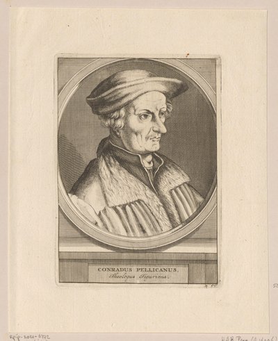 Portrait de Conrad Pellican - Simon Frisius