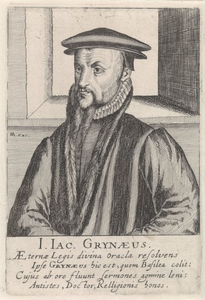 Portrait de Johann-Jacob Grynaeus - Simon Frisius