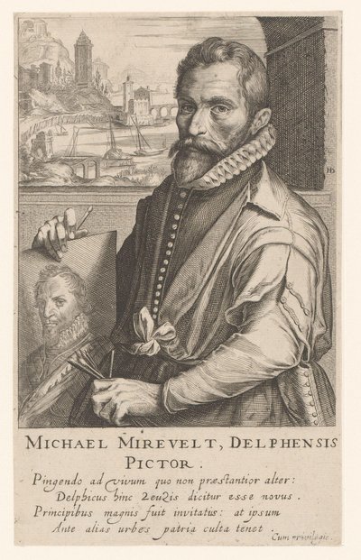 Portrait de Michiel Mierevelt - Simon Frisius