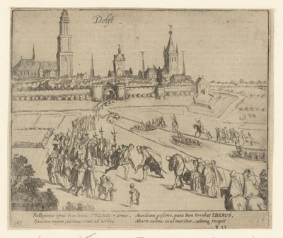 Truchsess est reçu à Delft, 1584 - Simon Frisius