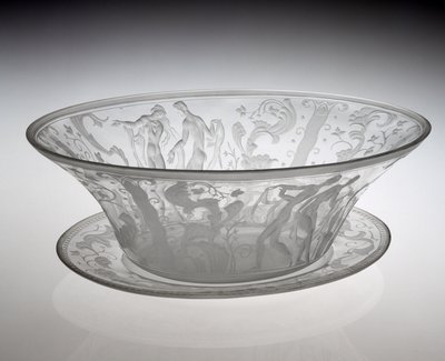 Bol de centre de table, conçu en 1920, fabriqué en 1929 - Simon Gate