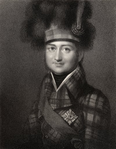 James Duff, 4e comte de Fife, gravé par W. Holl, de 