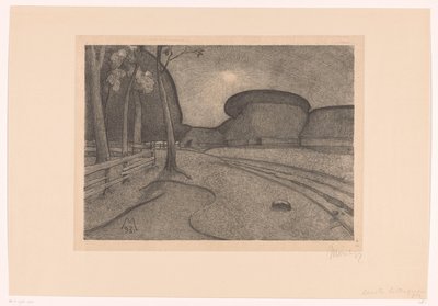 Paysage avec ferme - Simon Moulijn (signed by artist)