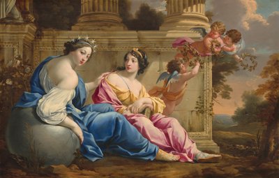 Les Muses Uranie et Calliope - Simon Vouet