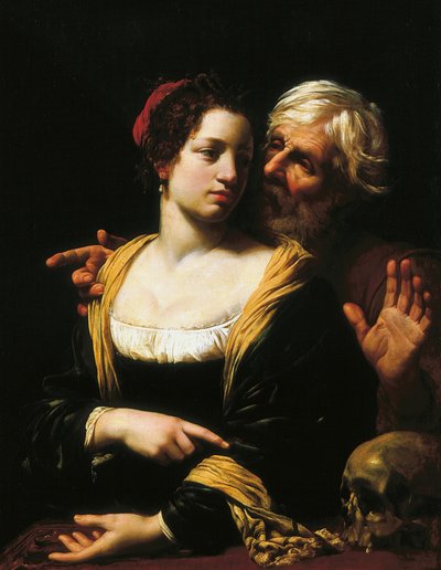 Le couple mal assorti (Vanitas). - Simon Vouet