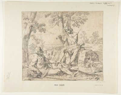 Mercure et Argus, vers 1630-1648 - Simone Cantarini