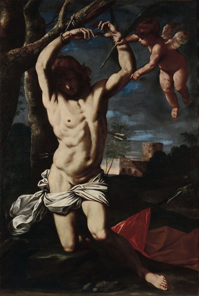 Saint Sébastien et un ange - Simone Cantarini