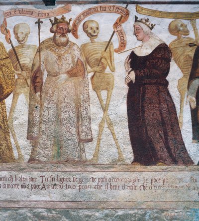 La Mort avec le Roi et la Reine (détail) - Simone II Baschenis