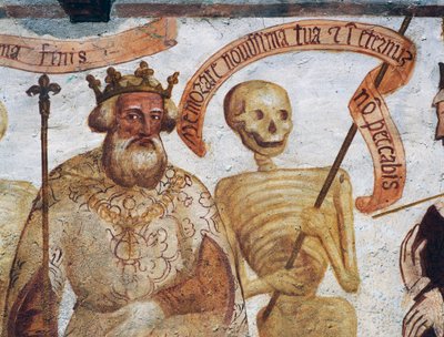 La Mort avec le Roi (détail) - Simone II Baschenis