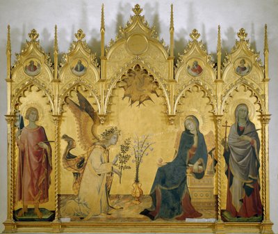 Annonciation (avec Sainte Judith et Saint Ansano) - Simone Martini
