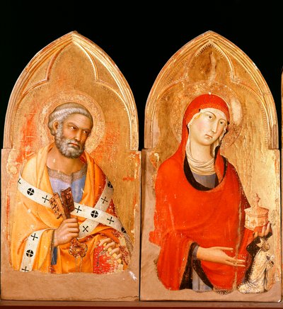 Saint Pierre et Sainte Marie Madeleine. Polyptyque d