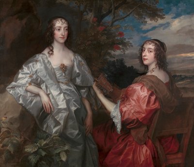 Katherine, comtesse de Chesterfield, et Lucy, comtesse de Huntingdon - Sir Anthony Van Dyck, and studio