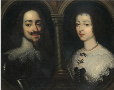 Double portrait du roi Charles Ier et de la reine Henriette Marie - Sir Anthony van, Dyck