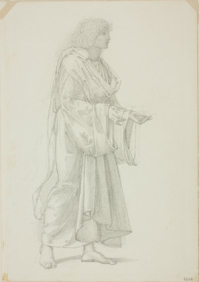 Figure masculine drapée debout - Sir Edward Burne Jones