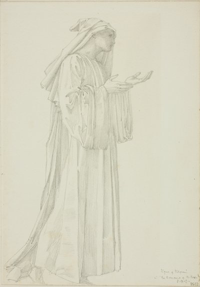 Figure de pèlerin dans le Roman de la Rose - Sir Edward Burne Jones