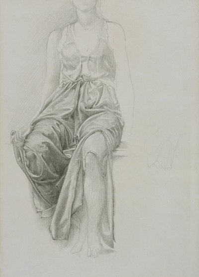 Étude de draperie pour 