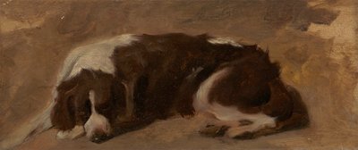 Un épagneul couché - Sir Edwin Henry Landseer