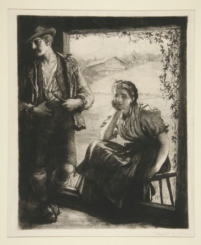 La première querelle - Sir Hubert von Herkomer