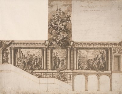 Conception pour plafonds, murs et escalier - Sir James Thornhill