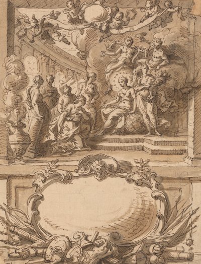 Conception pour un panneau mural - Sir James Thornhill