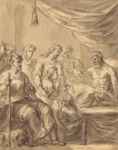 Jacob permettant à Benjamin d