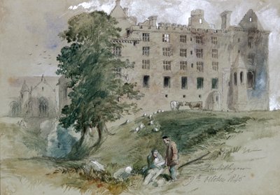 Château de Linlithgow, West Lothian, Écosse, 1845 - Sir John Gilbert