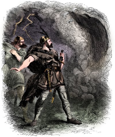 Macbeth et Banquo rencontrant les trois sorcières - Sir John Gilbert