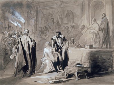 Othello et Desdémone devant le Sénat - Sir John Gilbert