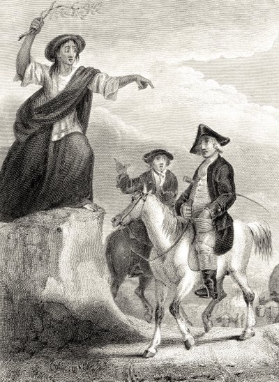 Meg Merrilies prédisant la chute de la maison d