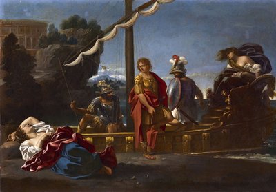 Renaud fait ses adieux à Armide - sujet tiré de La Jérusalem libérée de Torquato Tasso par Sisto Badalocchio - Sisto Badalocchio
