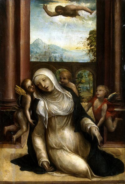 Stigmatisation et évanouissement de Sainte Catherine de Sienne - Sodoma,