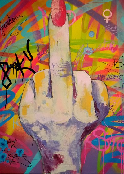 Art coloré du doigt d
