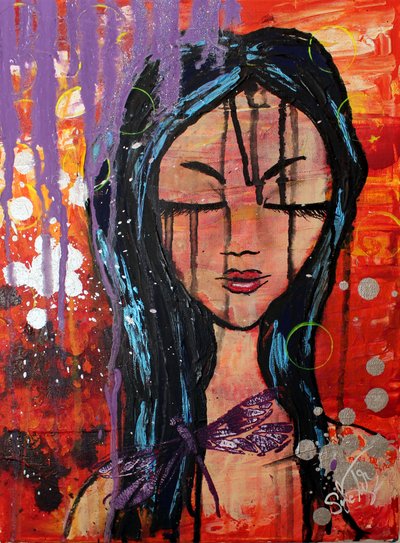 La femme-libellule sereine - Sofia Toborg