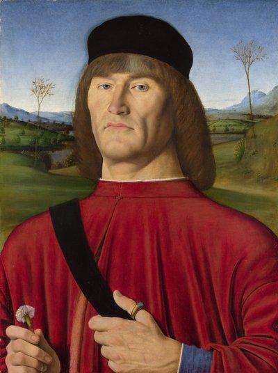 Un homme avec un œillet, vers 1495 - Solari