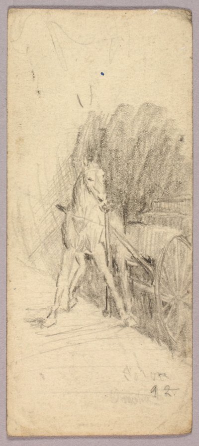 Cheval et chariot - Solon H. Borglum