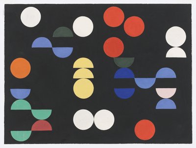 Composition avec cercles et demi-cercles - Sophie Taeuber Arp
