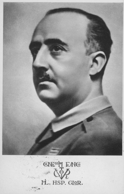 Francisco Franco, général et dictateur espagnol (photo n/b) - Spanish Photographer