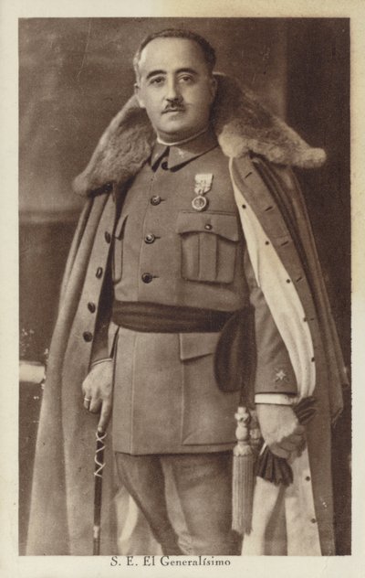 Francisco Franco, général et dictateur espagnol (photo n/b) - Spanish Photographer