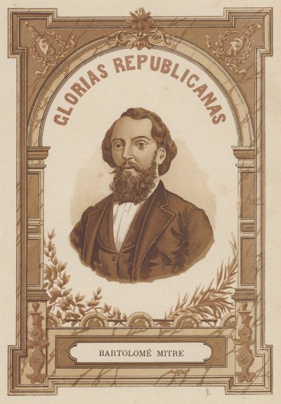 Bartolome Mitre, homme politique, soldat et auteur argentin - Spanish School