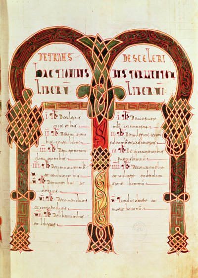 Tables des Canons du 