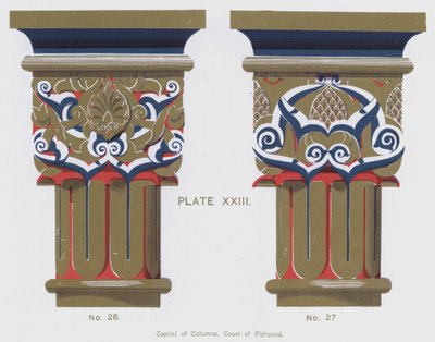 Chapiteau des colonnes, Cour de l