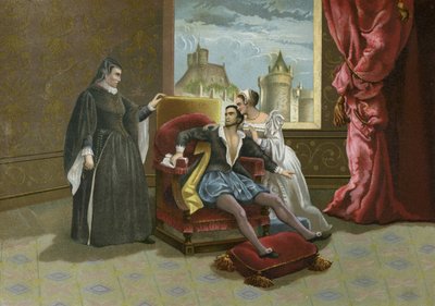 Mort du roi Charles IX de France, 1574 - Spanish School