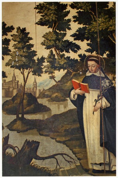 Saint Dominique tenant le lys, XVIIe siècle - Spanish School