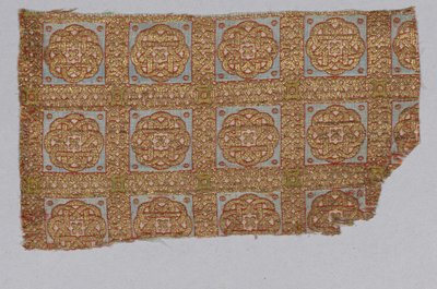 Fragment de textile de la dalmatique de San Valerius - Spanish School