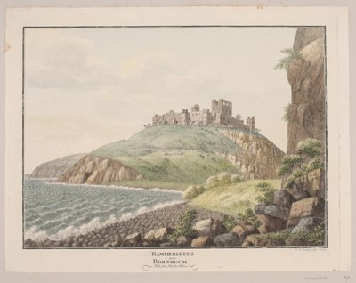Hammershus sur Bornholm. Vue du côté sud - Søren L. Lange